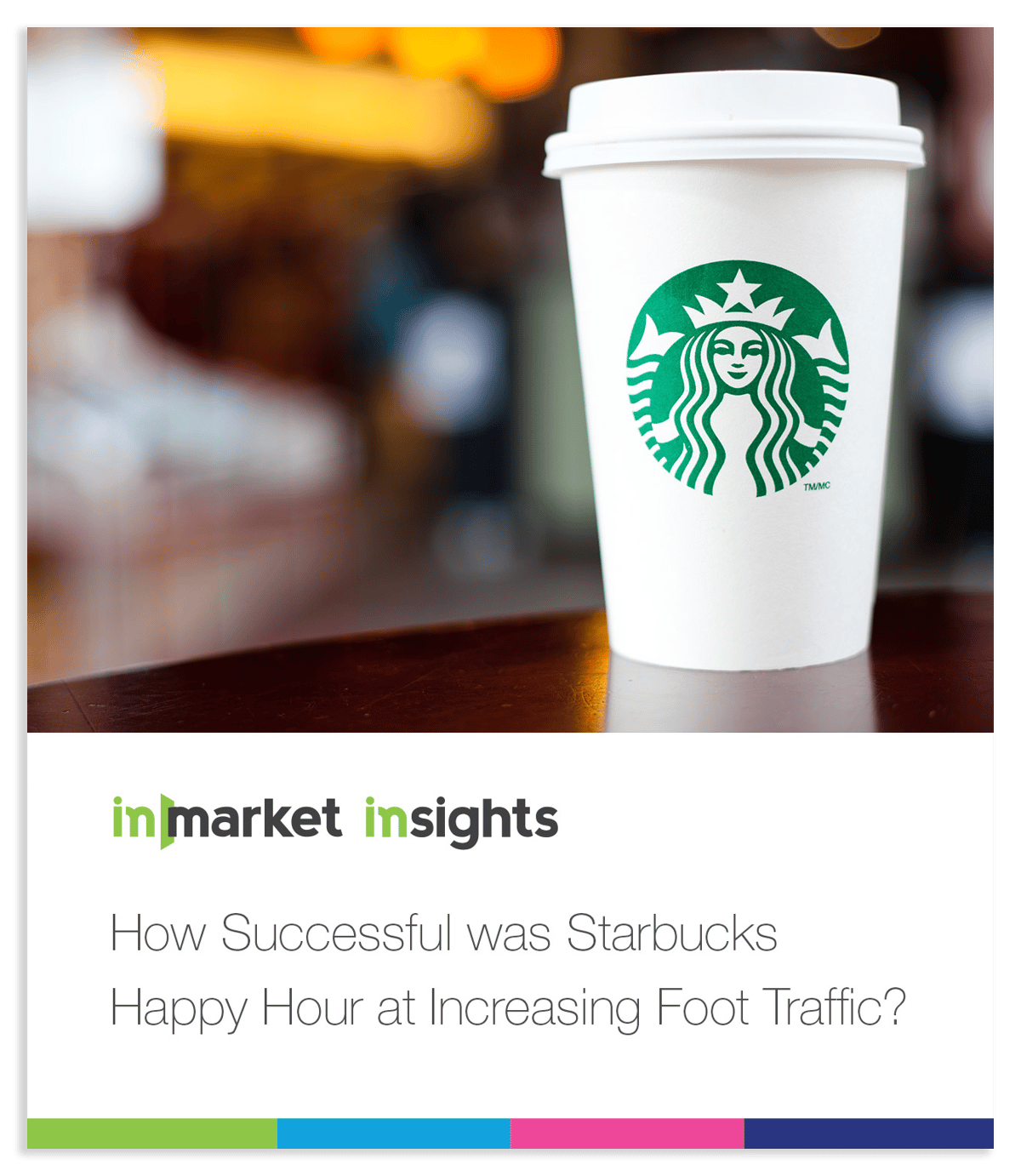inMarket inSights Landing Page Starbucks Happy Hour Report Card